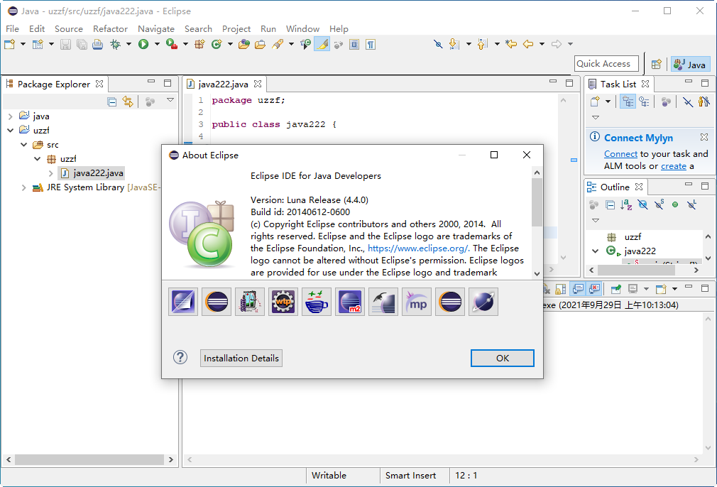 eclipse luna汾(Eclipse IDE for Java Developers)ͼ2