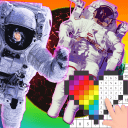 Astronaut Space Pixel Art-Coloring By Number(宇航员太空像素艺术涂色小游戏)2.0 安卓版