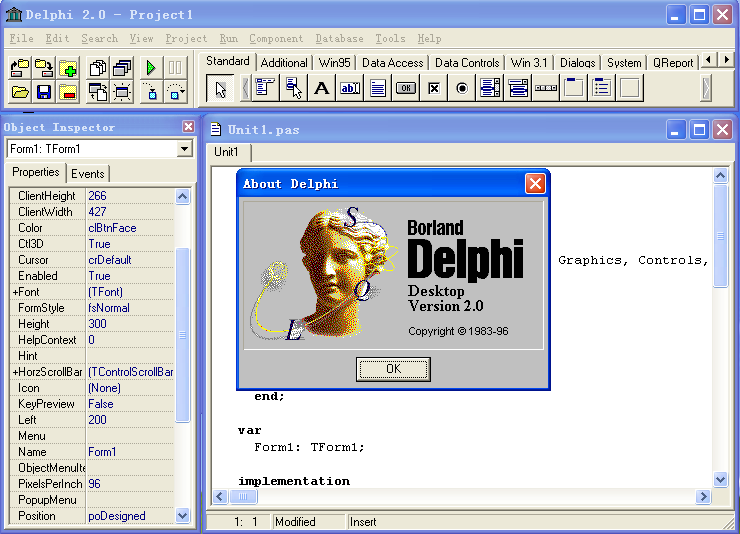 delphi2.0(Borland Delphi 2.0)ͼ1