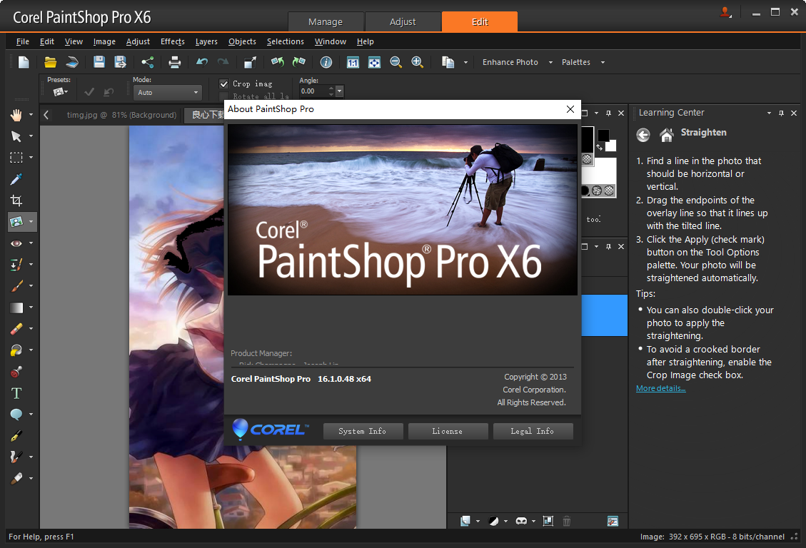 PaintShop Pro X6截图3