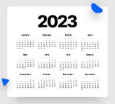2023年日历打印版a4