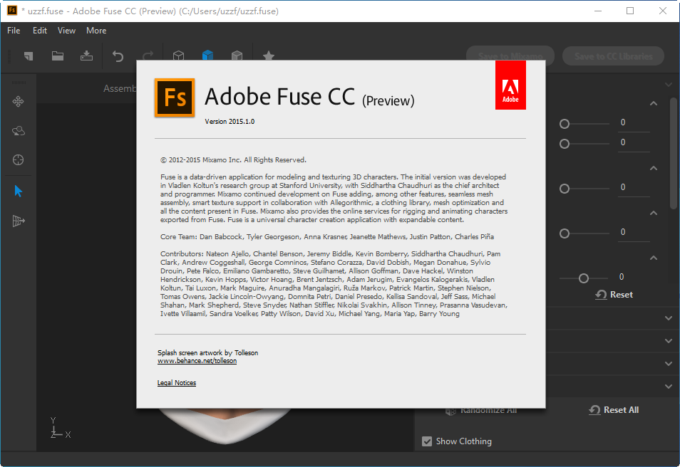 Adobe Fuse CC 2015ٷͼ1