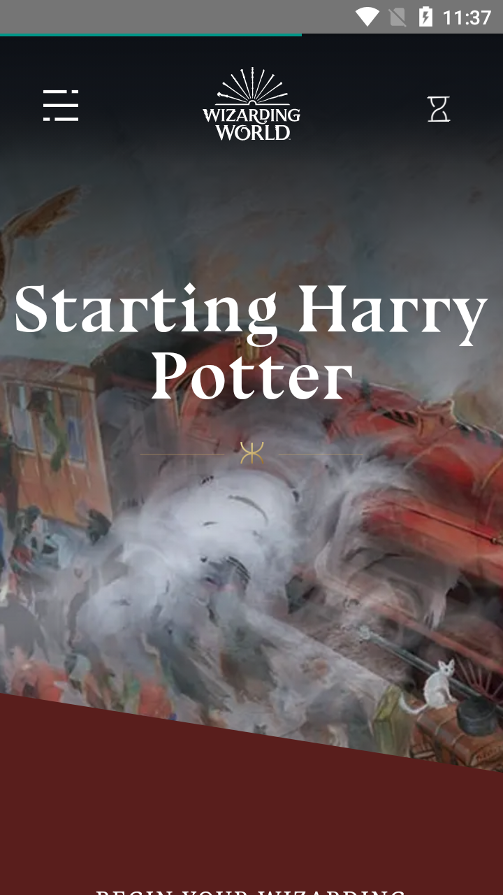 Starting Harry Potter