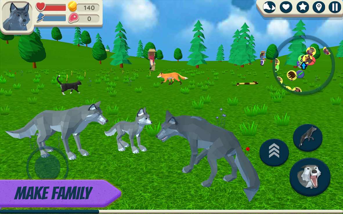 Ұģȥ(Wolf Simulator: Wild Animals 3D)ͼ