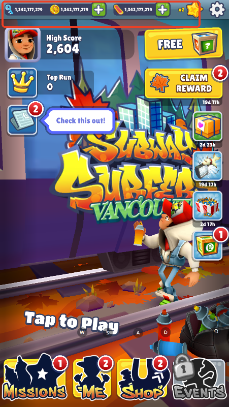 ܹʷ޽ʯԿ(Subway Surf)