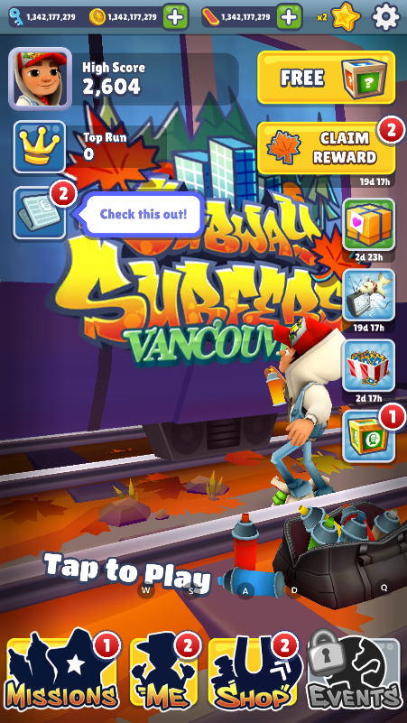 ܿʷ޵а(Subway Surf)ͼ2