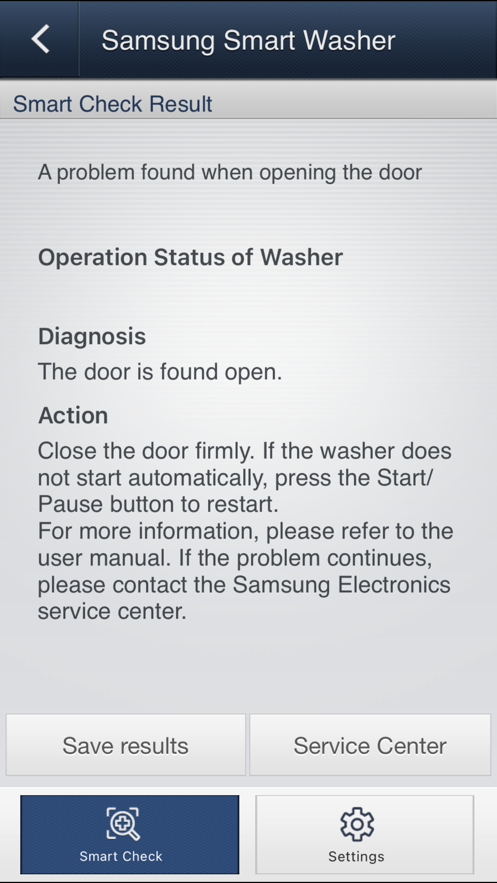 三星洗衣机智能控制app(Samsung Smart Washer)截图