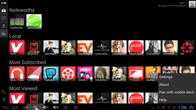 ͹tv(YouTube for Android TV)