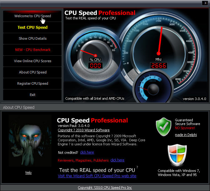CPU Speed Professional|ԲCPUٶȽͼ0