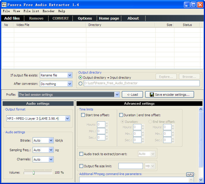 ҕl(l)ȡ(Pazera Free Audio Extractor)؈D0