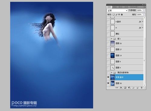 PS教程:PS合成海洋奇幻美人鱼小姐场景