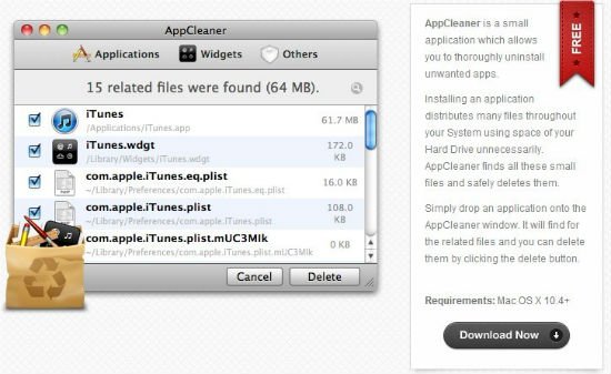 AppCleaner:Mac下免费的优化大师