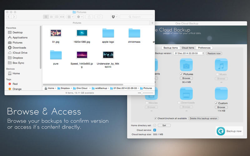 One Cloud Backup Mac版