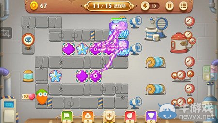《保卫萝卜3》工厂爬梯模式第1关图文攻略