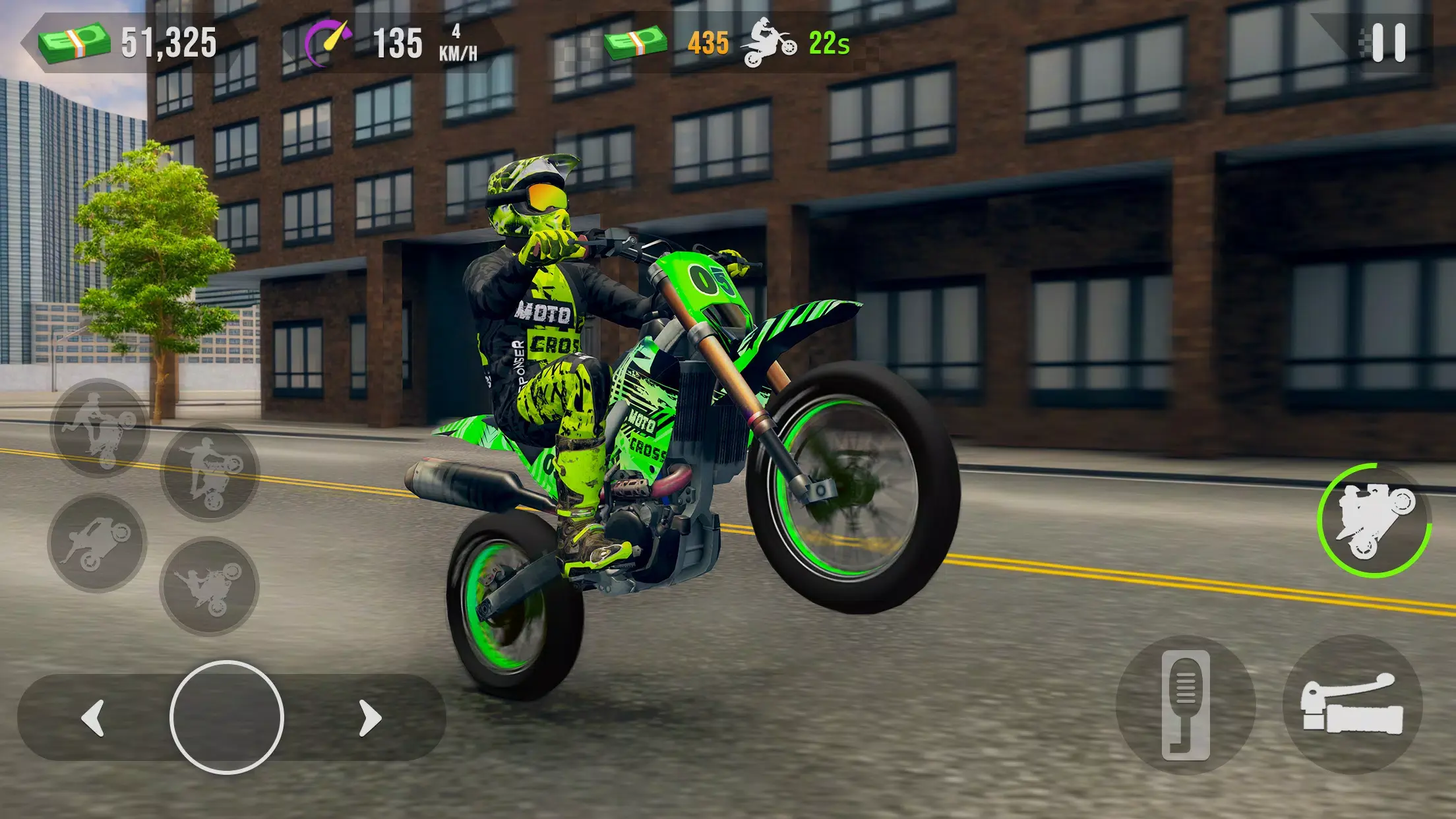 前轮特技摩托游戏内置功能菜单版截图1