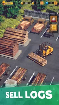 放置伐木场木材帝国游戏Lumber GO截图0