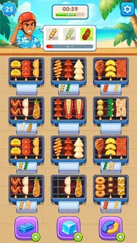 串烧狂热排序谜题游戏SkewerFeverSortingPuzzle截图
