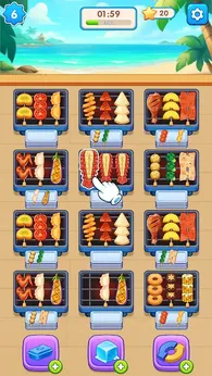 串烧狂热排序谜题游戏SkewerFeverSortingPuzzle截图