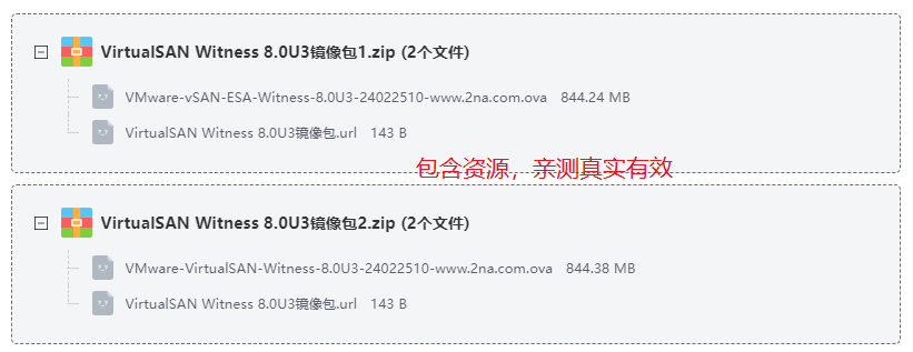 VirtualSAN Witness 8.0U3