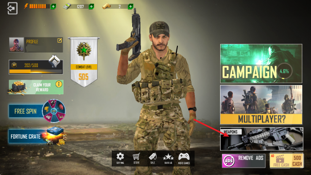 战争打击手游内置菜单版 战争打击手游内置菜单版