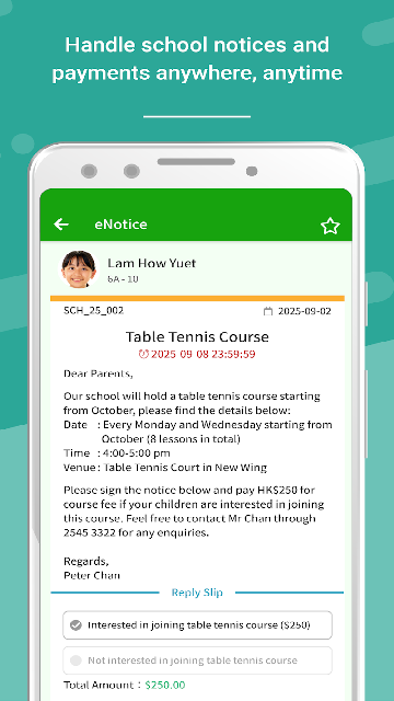 eClass Parent App eClass Parent App