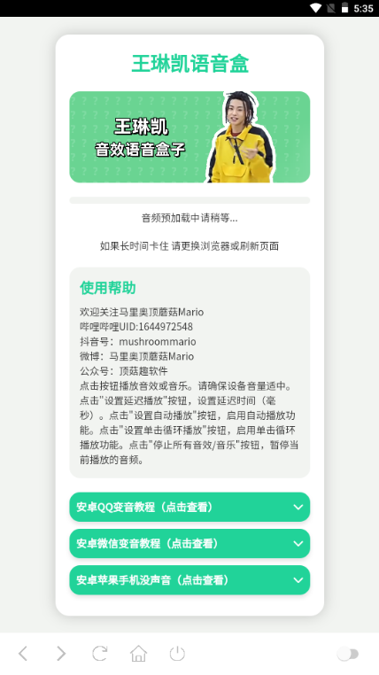 王琳凯语音盒截图