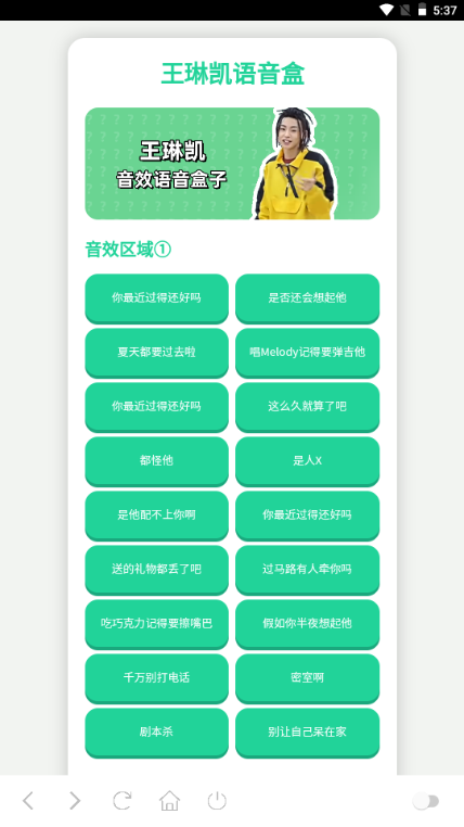 王琳凯语音盒截图