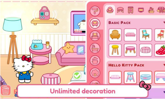 凯蒂猫生活世界全解锁版本截图2