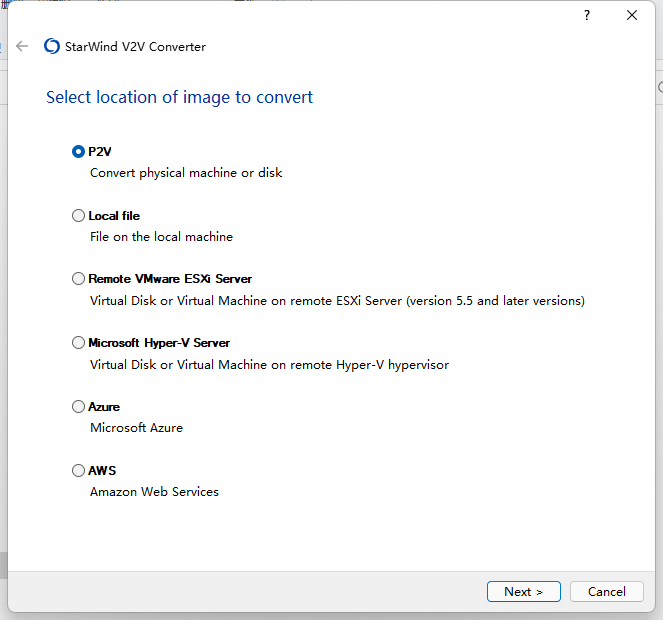 exe StarWind V2V Converter°ͼ0