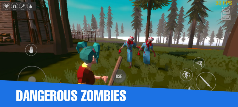 开放世界僵尸生存游戏人物无敌版截图0
