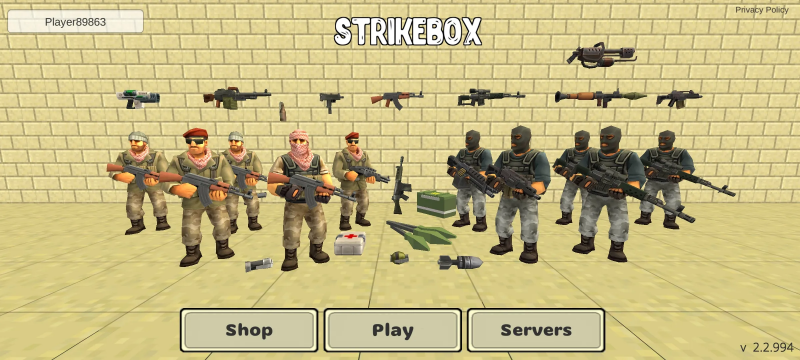 打击盒沙盒和射击免广告版截图0