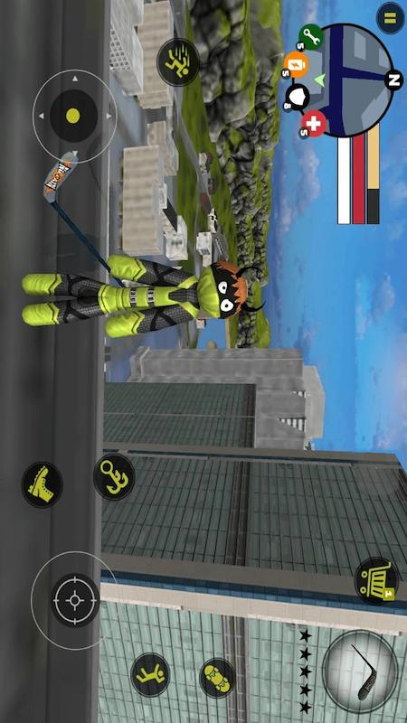 火柴人城市绳索英雄游戏 火柴人城市绳索英雄游戏