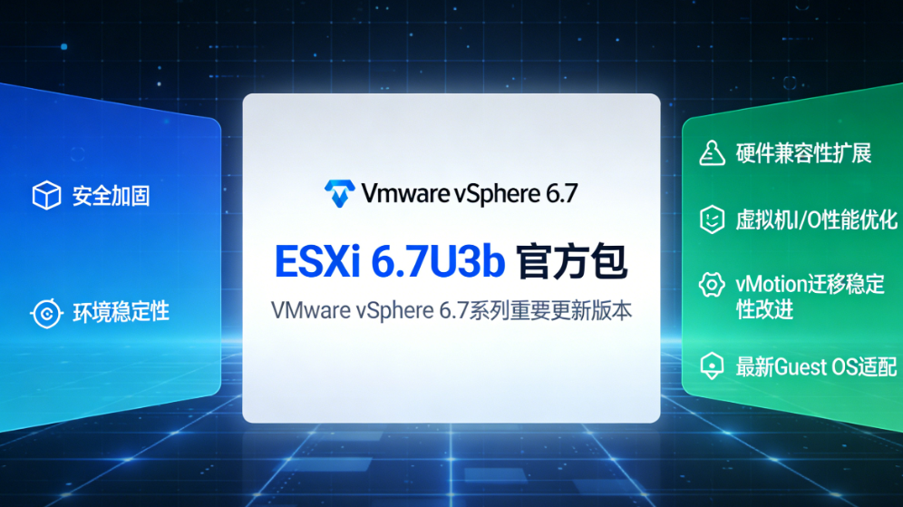 ESXi 6.7U3b�������ʲô ESXi 6.7U3b�����������