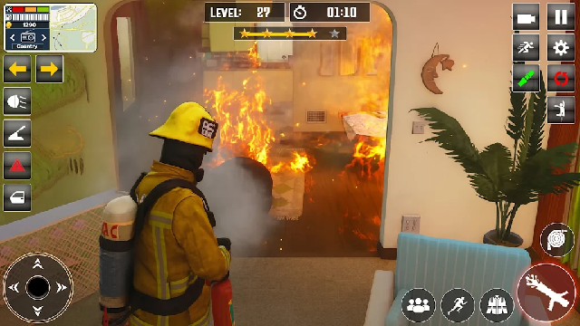 ��������Ԯģ��3D��Ϸ(Fire Truck Rescue Sim 3D Games)