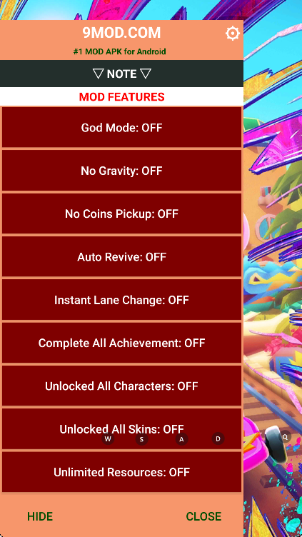 地铁跑酷变速版内置菜单可调速度(Subway Surf)截图