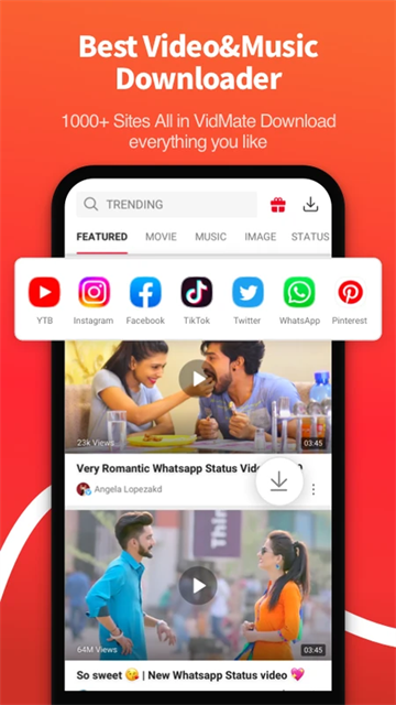 Vidmate install app؈D