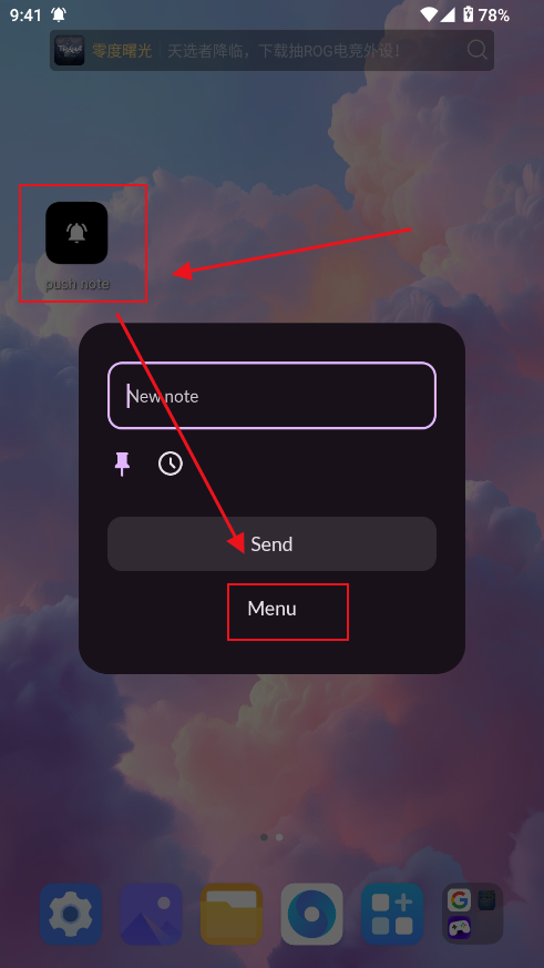 push note