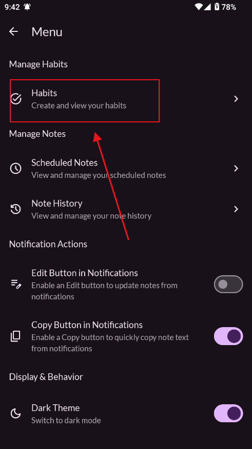 push note