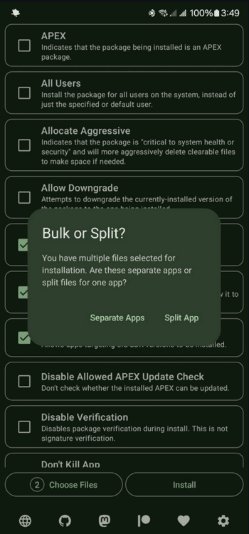 Install with Optionsܛ؈D