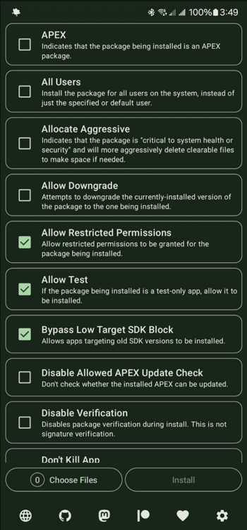 Install with Optionsܛ؈D