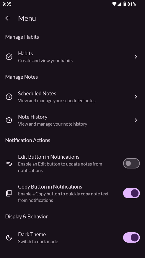 push note؈D