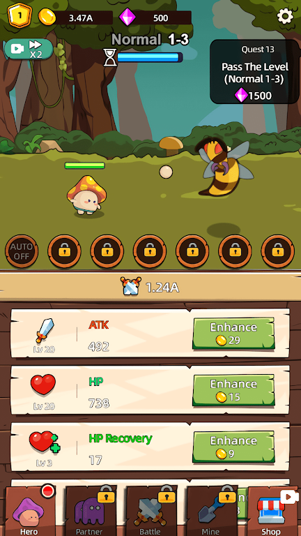 Ģ������ʷʫð��(Mushroom Go)