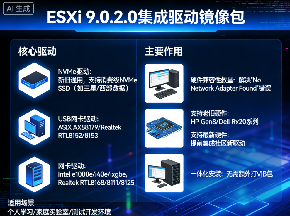 ESXi9.0.2.0�����¾�NVMe��USB�����������������ʲô�� ESXi9.0.2.0�����¾�NVMe��USB���������������������ذ�װ