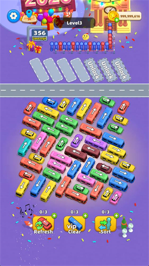 汽车堵塞交通难题免广告版(Car Jam)截图