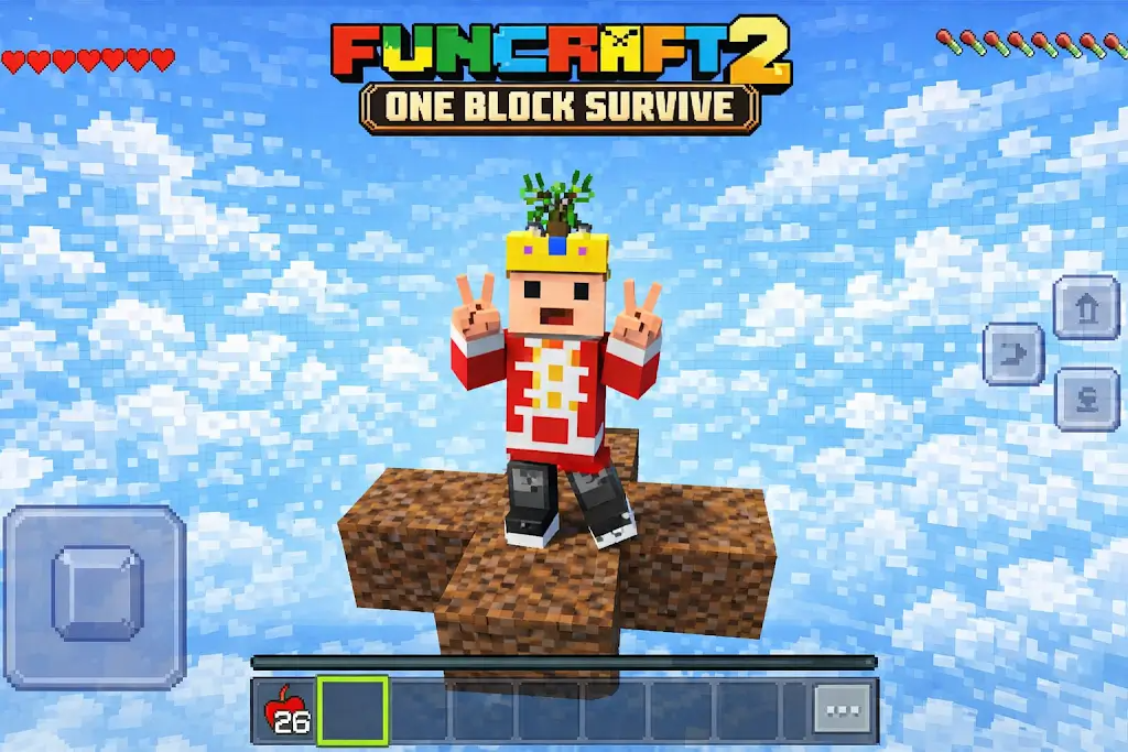 趣玩沙盒单方块生存游戏(FUNCRAFT)截图