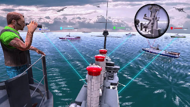 �������ս��PVP��Ϸ(Boat Shooting Warship PvP)��ͼ