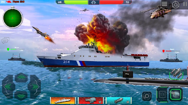 �������ս��PVP��Ϸ(Boat Shooting Warship PvP)��ͼ