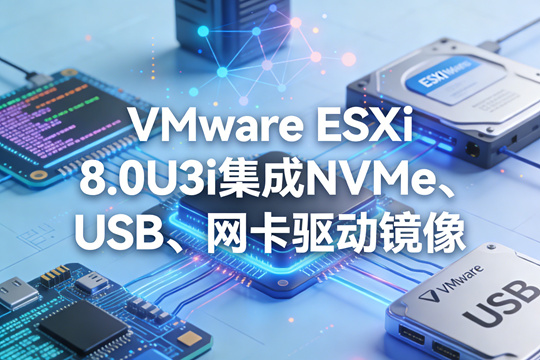 VMware ESXi 8.0U3i����NVMe��USB���W(w��ng)���(q��)���R��