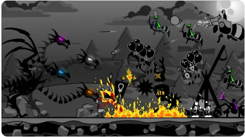 恐龙大战火柴人无限金币无限钻石版(魔龙防御)截图