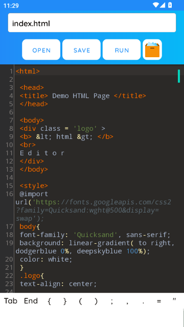 HTML编辑器(HTML Editor Pro)安卓版截图